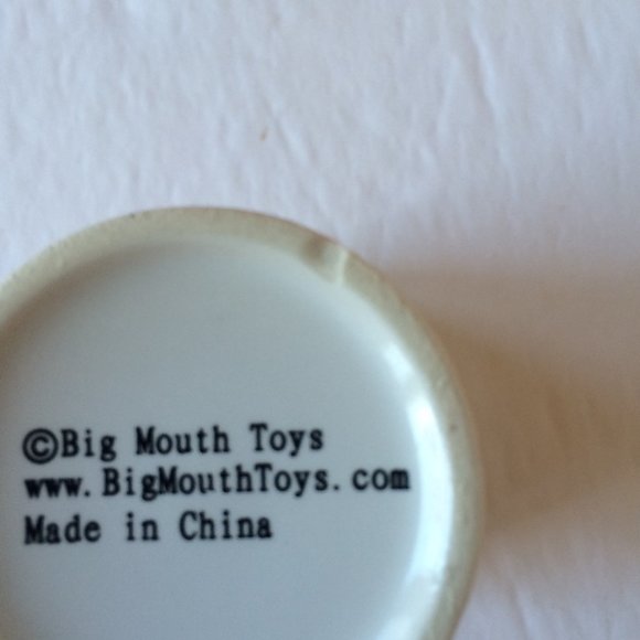 Prescription Pill Bottle Shaped Shot Glass X 2 Orange Ceramic Big Mouth Toys - Picture 8 of 11